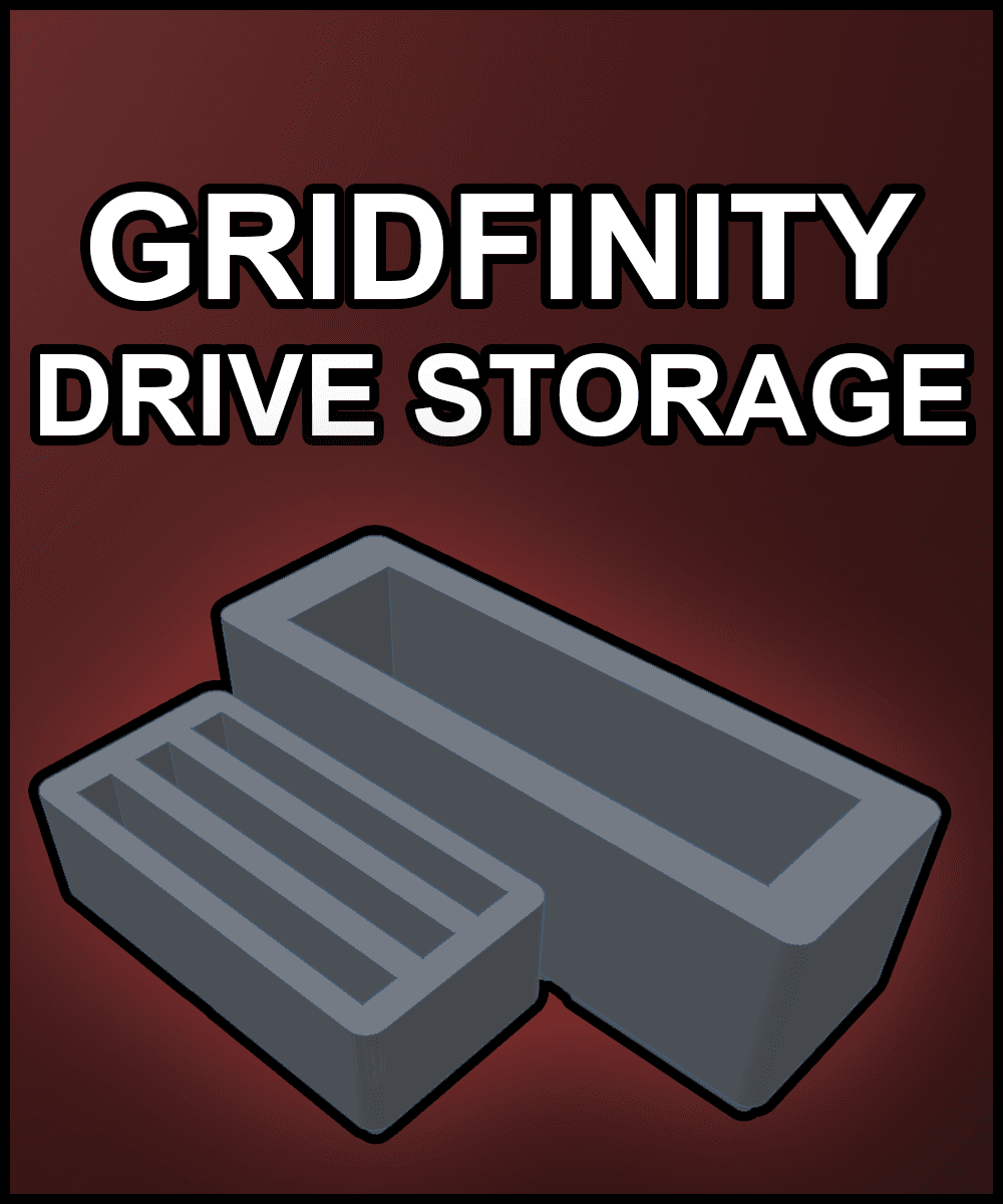 Gridfinity Dry Docks for Storage Drives / Hard Drives - 2.5" | 3.5" | M.2 | SSD 3d model