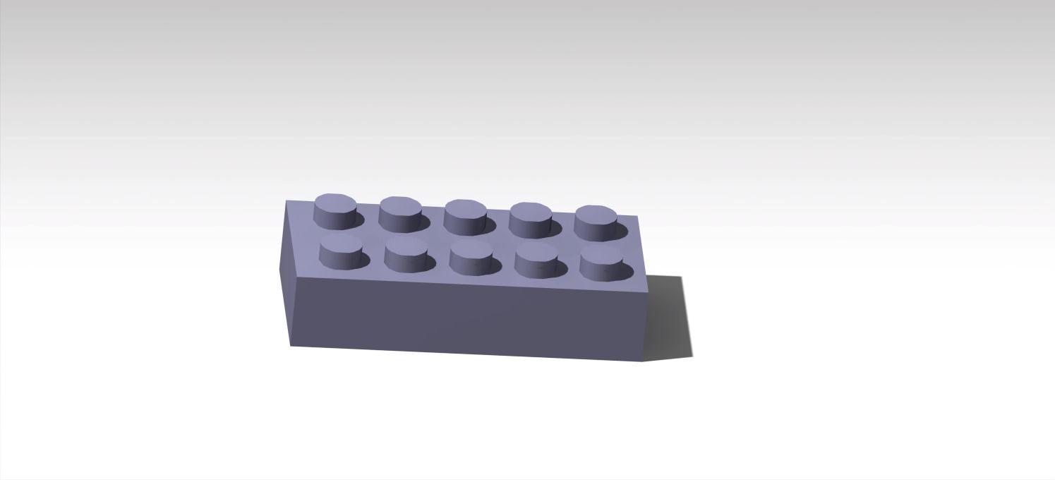 Lego brick 3d model