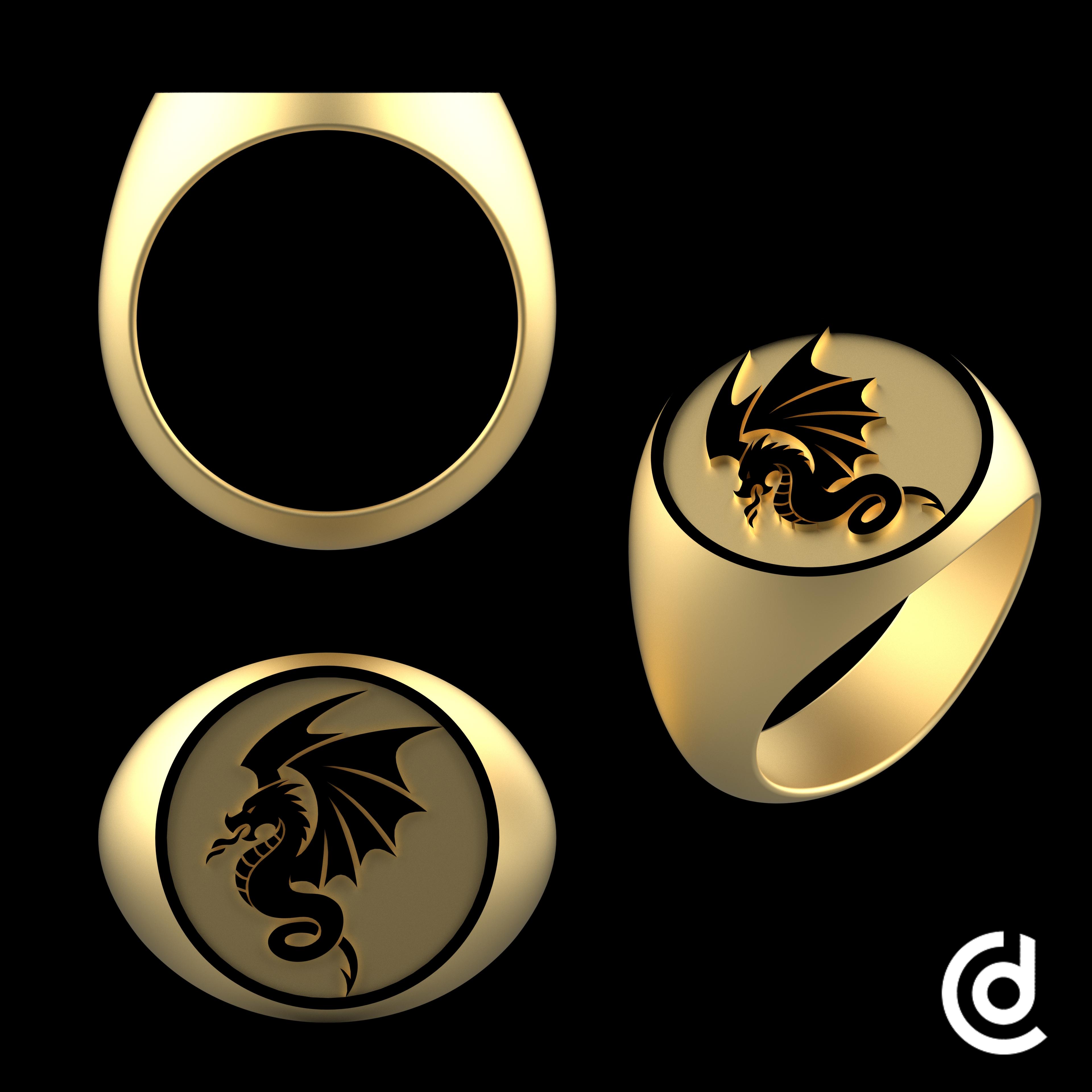 Dragon Ring v1  3d model