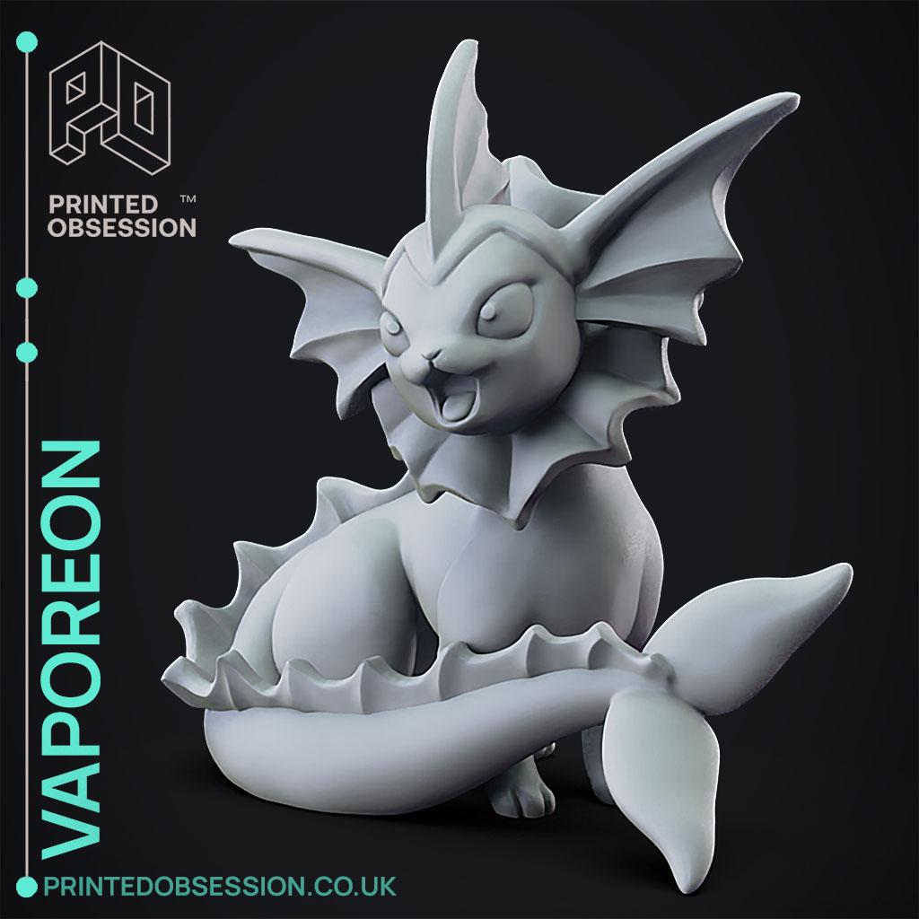 Vaporeon - Pokemon - Fan Art 3d model