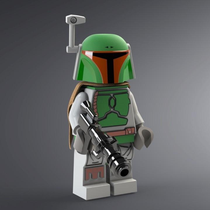 Boba Fett Lego 3d model