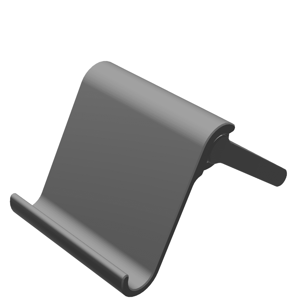 Phone Stand Print-In-Place (v2) 3d model