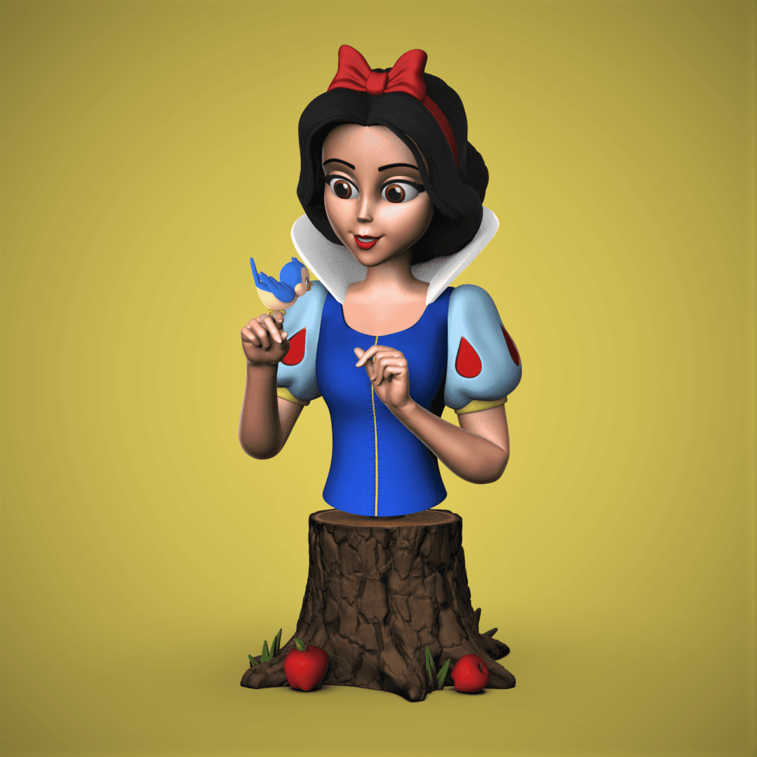 Snow White -Bird Bust 3d model