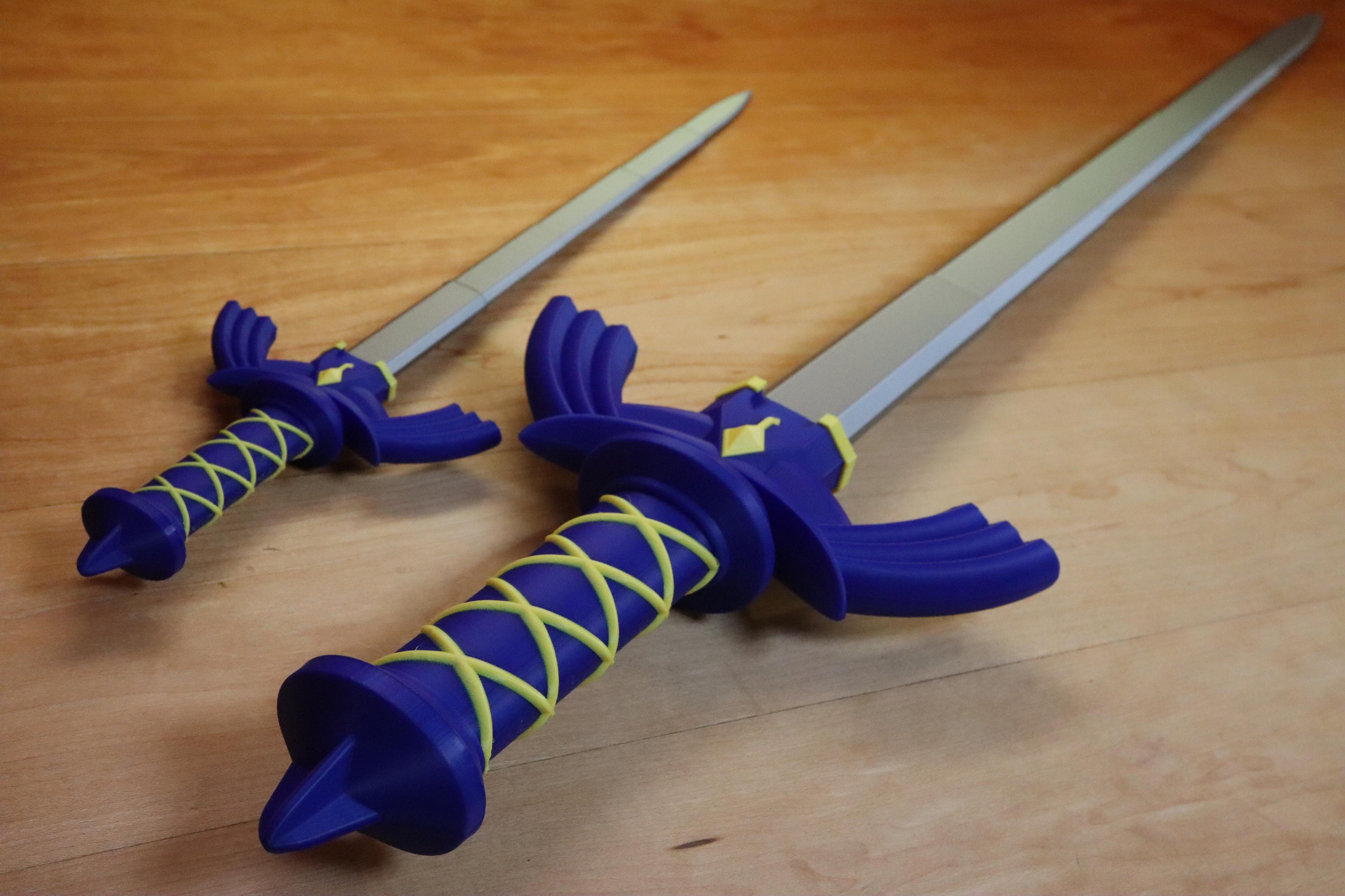 Collapsing Master Sword (Dual Extrusion) 3d model