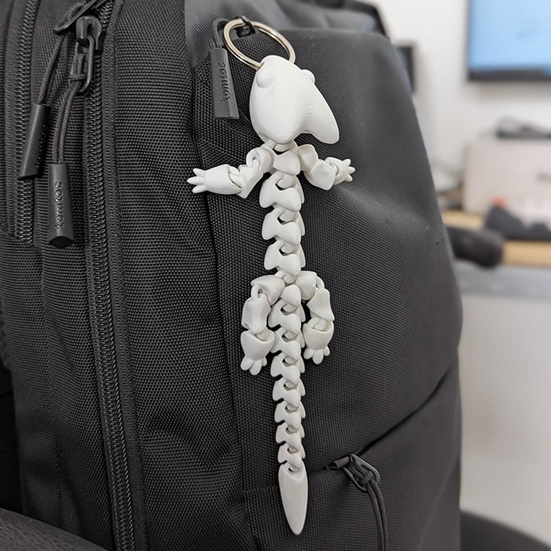 ARTICULATED DRAGON KEYCHAIN 001 - Print in place - STL Files 3d model