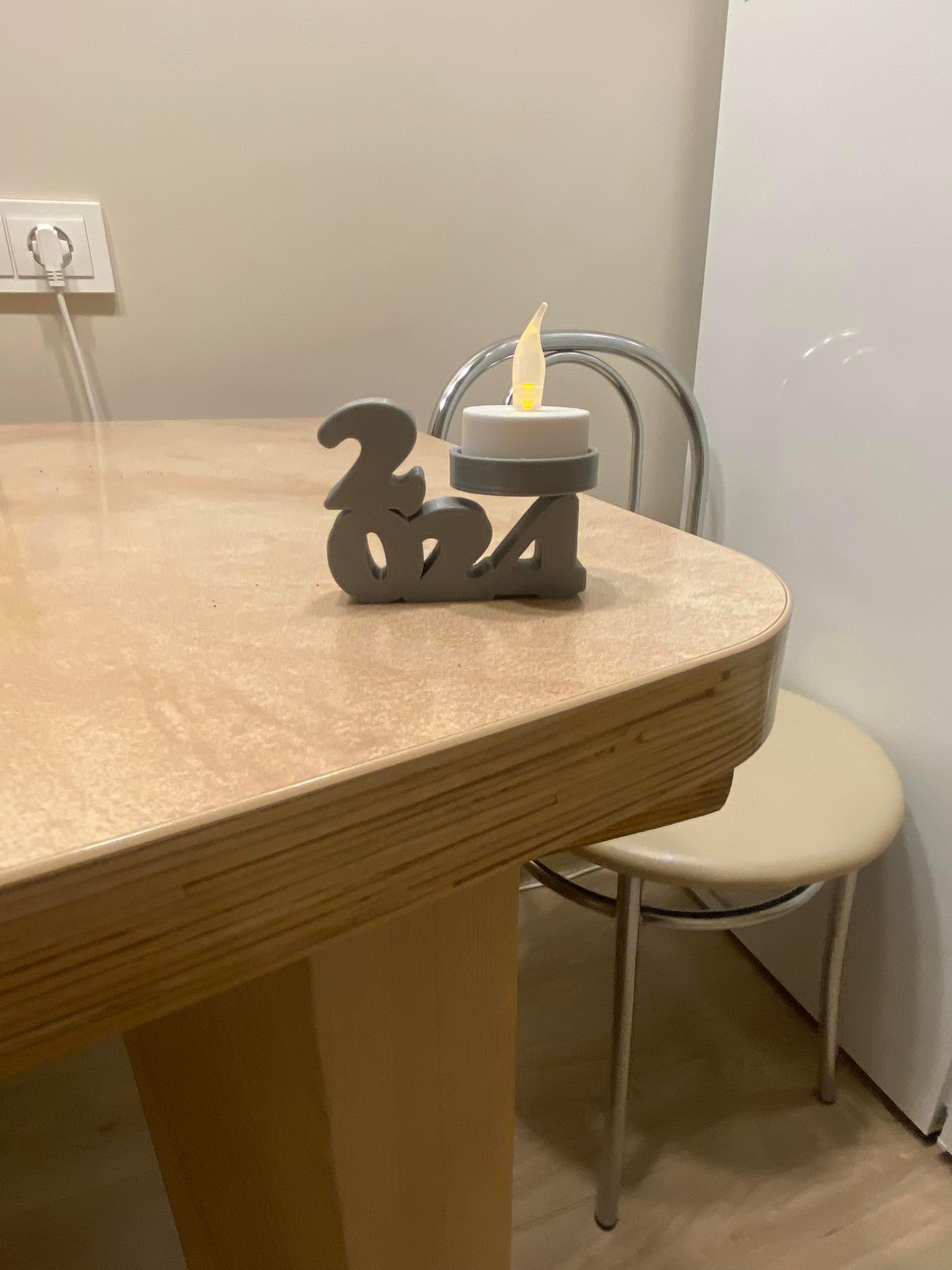 Christmas 2024 led tea light holder decoration 3d model