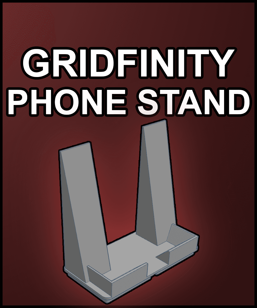 Gridfinity 2x1 Phone Stand - No Supports Needed 3d model