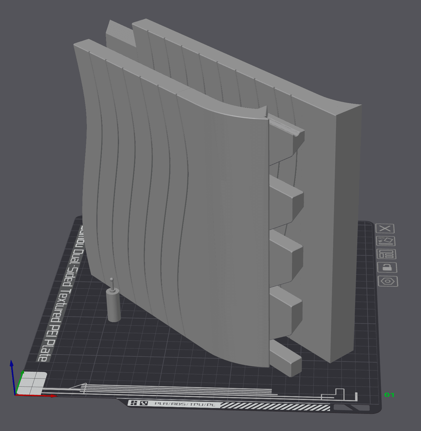 AMS stacking stand for Bambu Lab X1 and P1P 3d model