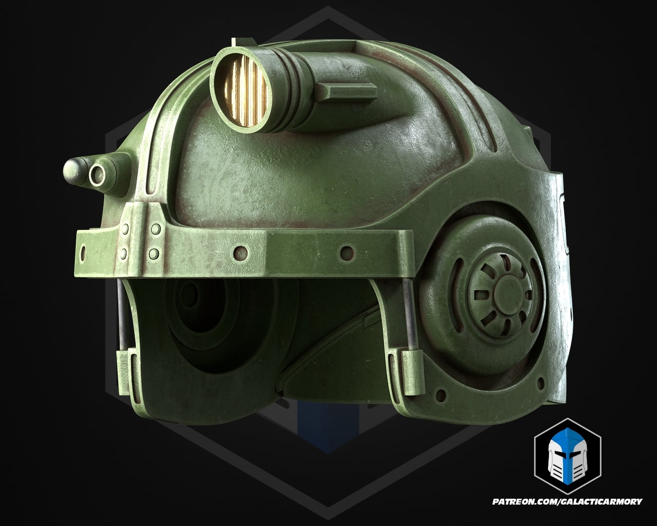 Combat Armor Helmet - 3D Print Files 3d model