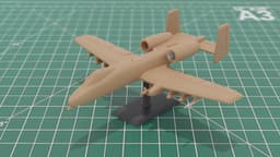A-10 Warthog USAF Attack Jet 3D Printer STL File 3d model