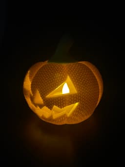 Knitted Pumpkin Jack-O-Lantern 3d model