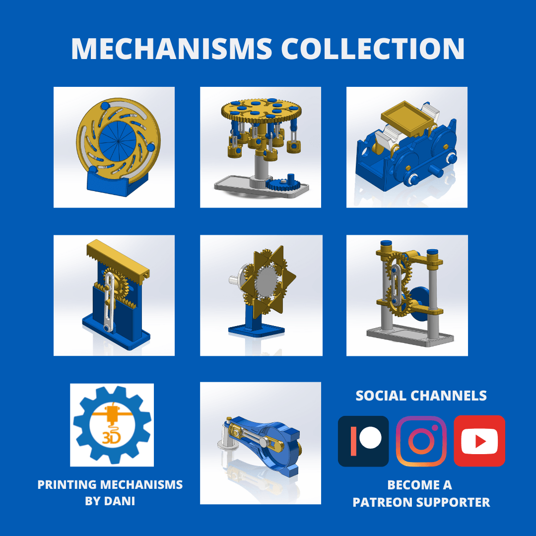 GEARS MECHANISM MOTION 3d model