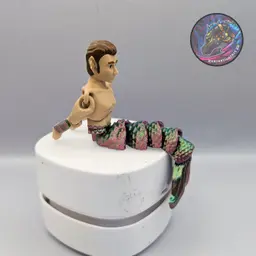 flexi mini merman 3d model