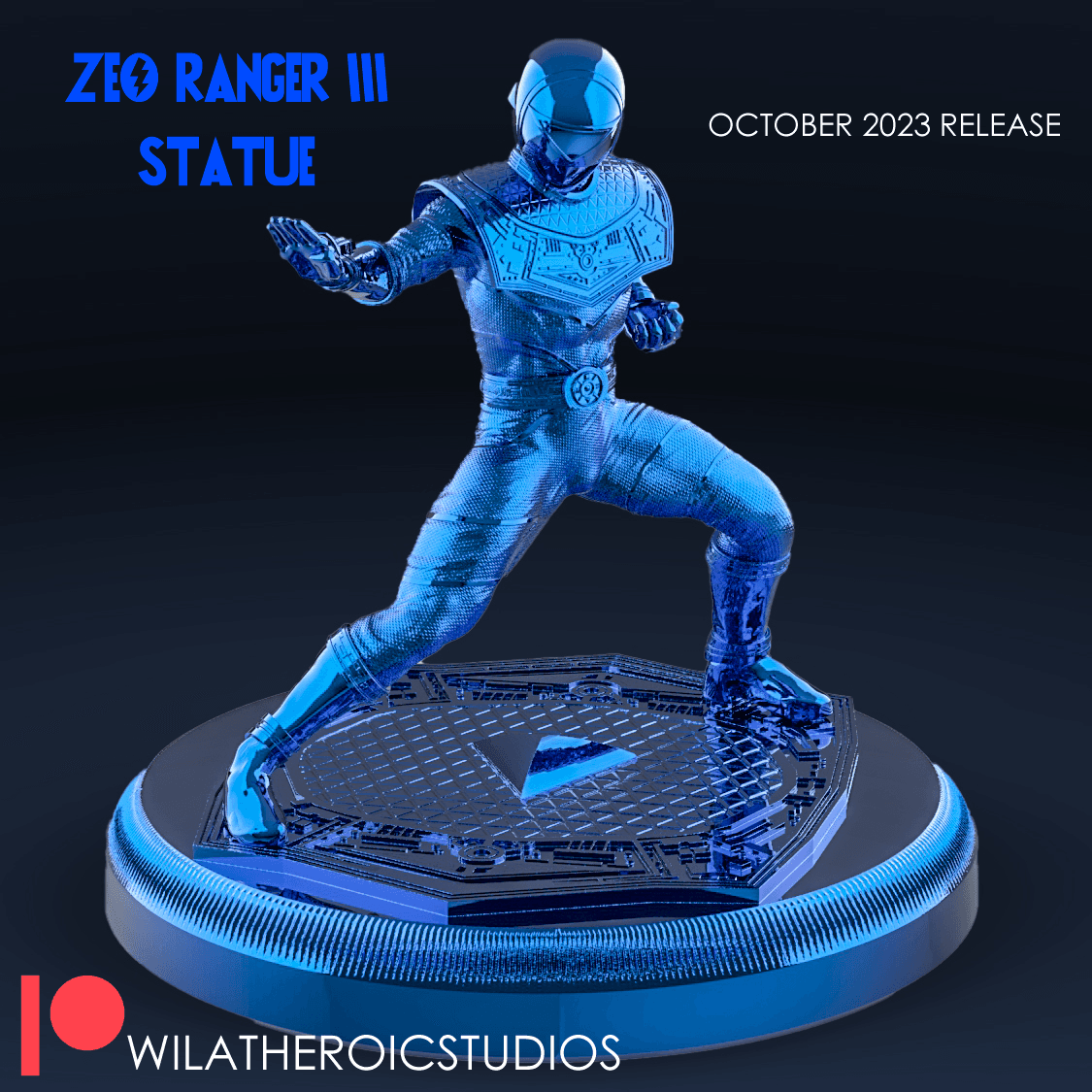 Zeo Ranger III Statue  3d model