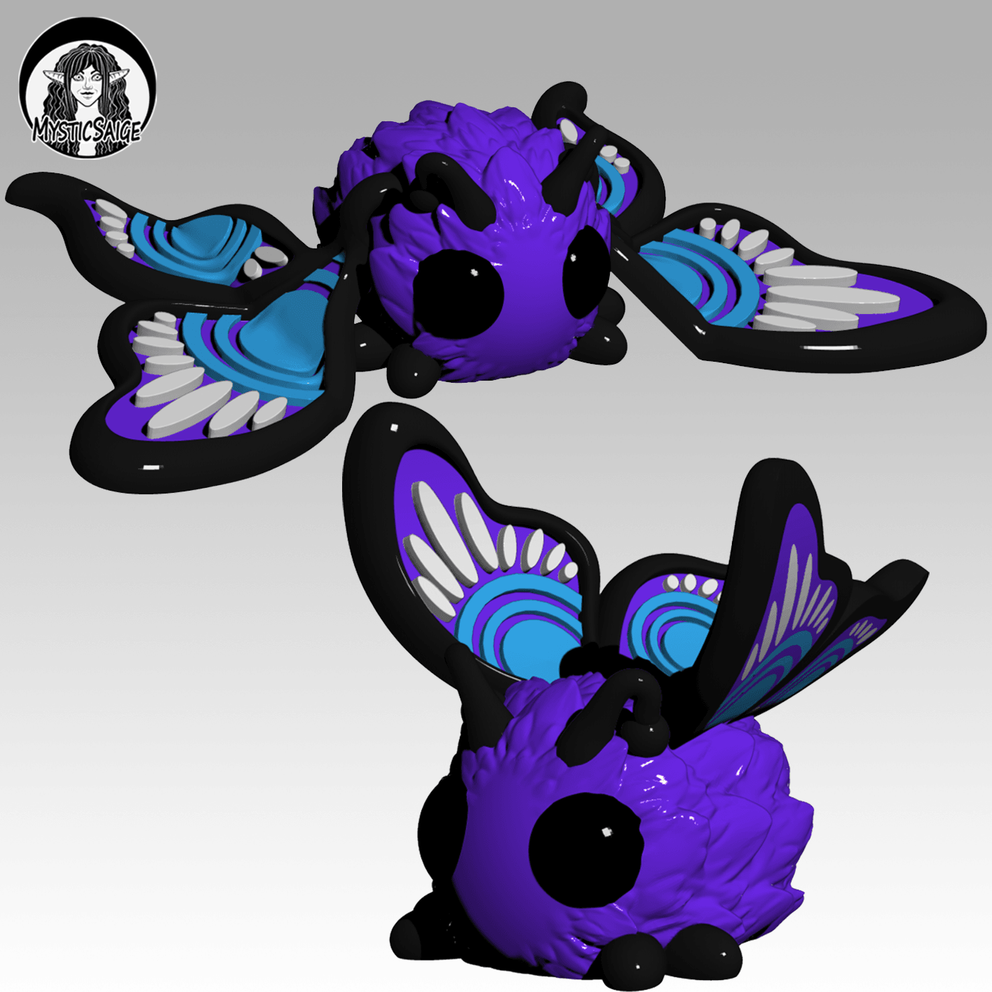 Butterfly Puff - Exclusive Model 3d model