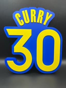 Stephen Curry 30 Sign Display Wall Desk Shelf Art 3d model