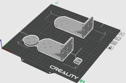 Xiaomi 360 camera mount for ikea Skadis pegboard 3d model