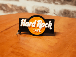 Hard Rock Cafe Rome keychain, dogtag, earring