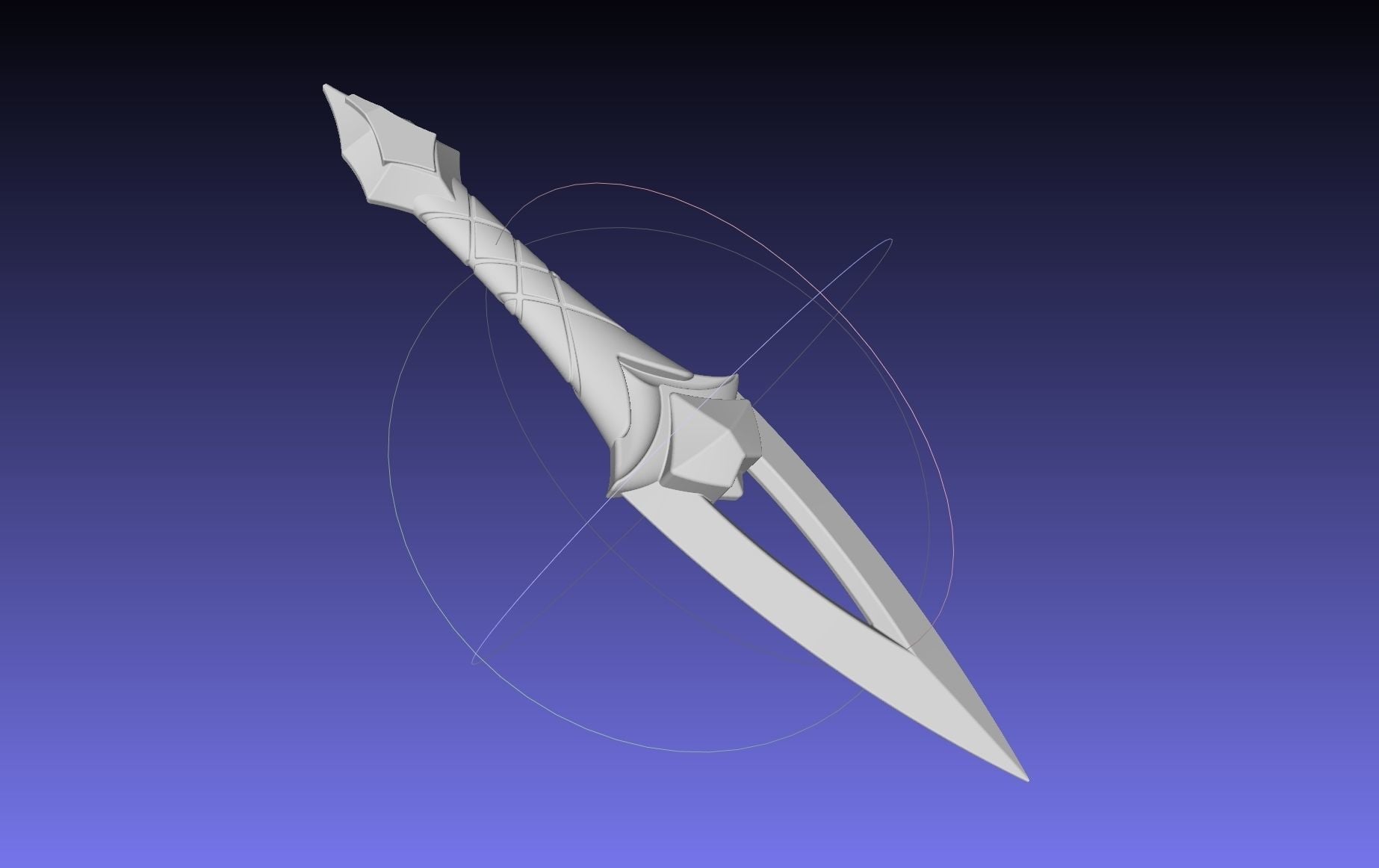 League Of Legends Akali Dagger Basic Printable Model 3d model
