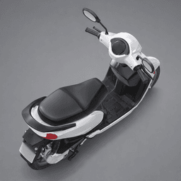 Modern White Electric Scooter 3d model
