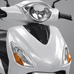 Modern White Electric Scooter 3d model