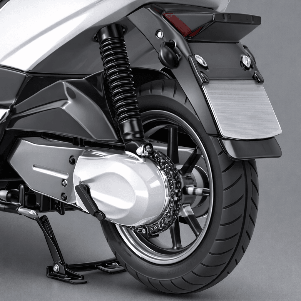 Modern White Electric Scooter 3d model