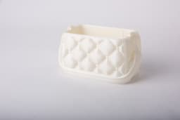 Quilted Mini Bag Storage Box - Vanity Organizer 3d model