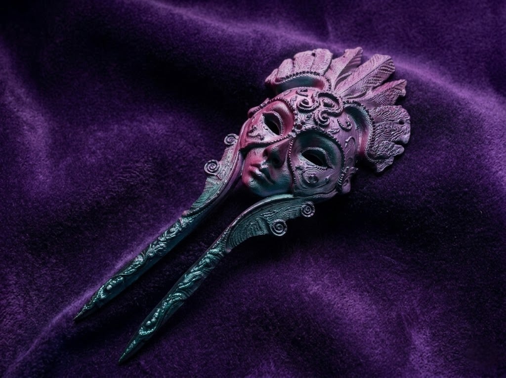 Mask_Hairpin_Collection_of_Eight 3d model