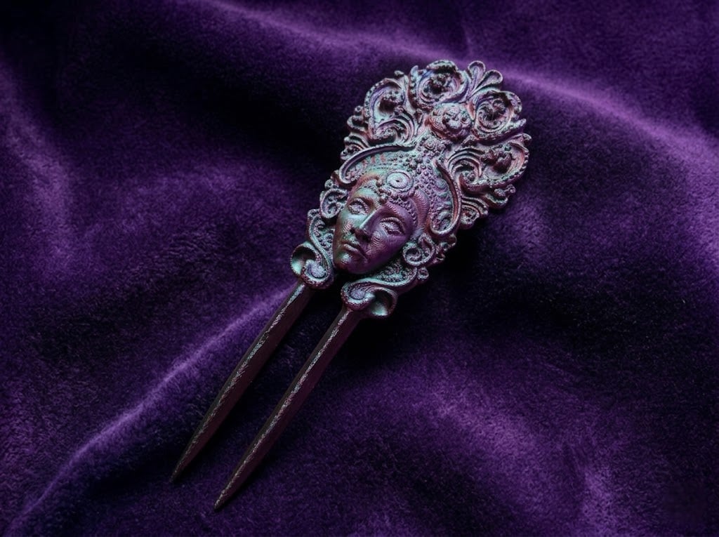 Mask_Hairpin_Collection_of_Eight 3d model
