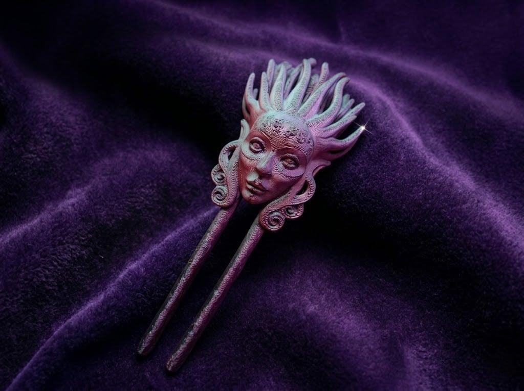 Mask_Hairpin_Collection_of_Eight 3d model