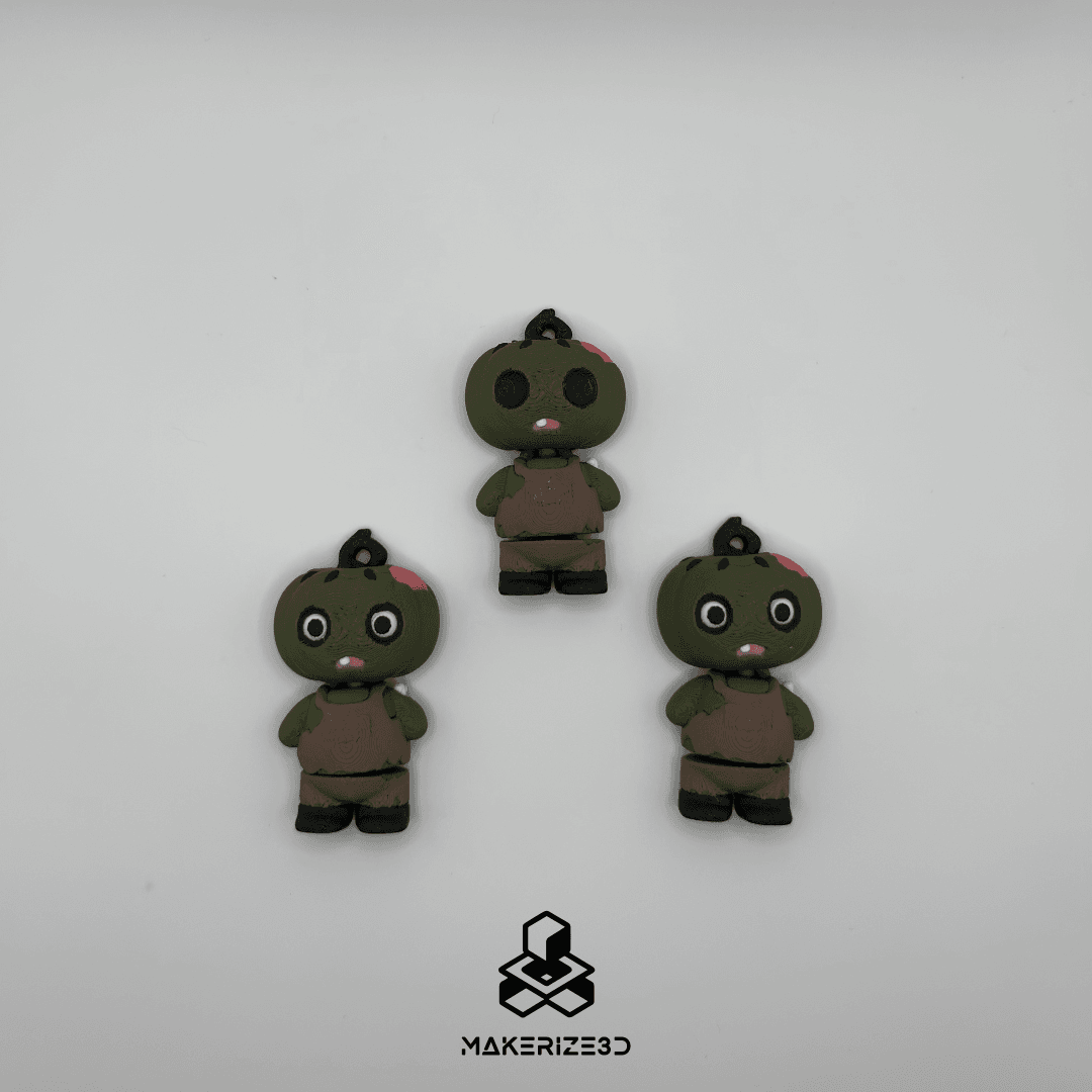 Zombie Pumpkin Flexi 3d model