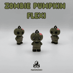 Zombie Pumpkin Flexi 3d model