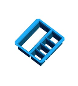 2x2 - Multimeter - Multibin Top.stl 3d model