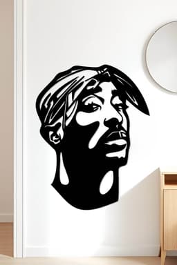 Tupac Wall Art, Wall Decor, Home Decor 3d model