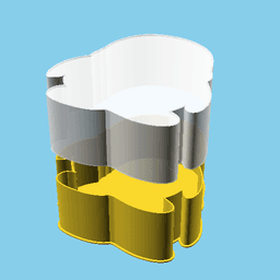 Tux Shadow, nestable box (v1) 3d model