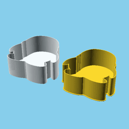 Tux Shadow, nestable box (v1) 3d model