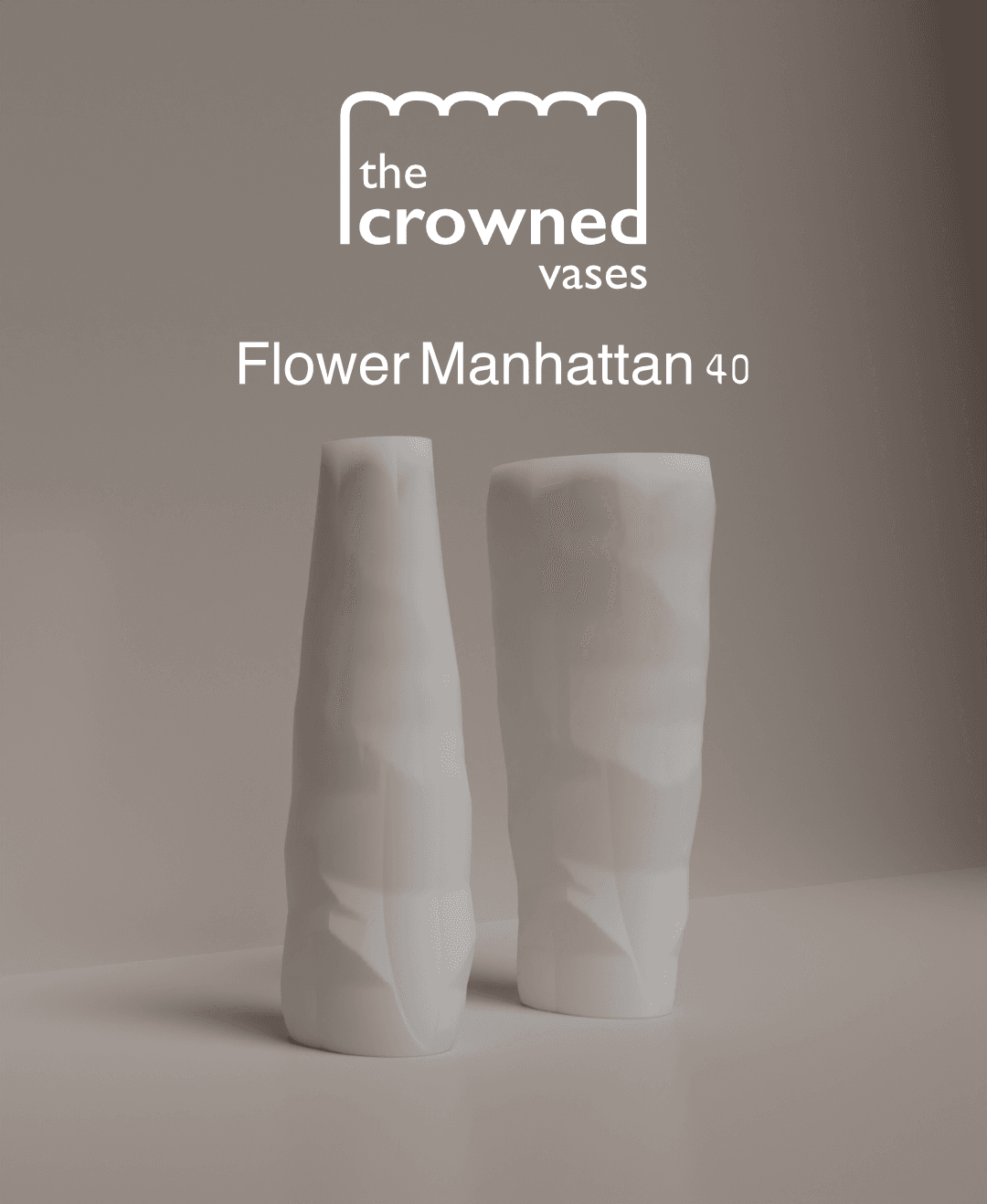 The Crowned Vases - Flower Manhattan 40 3d model