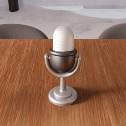 Vintage Retro Studio Microphone - Desktop Decor Series 3d model