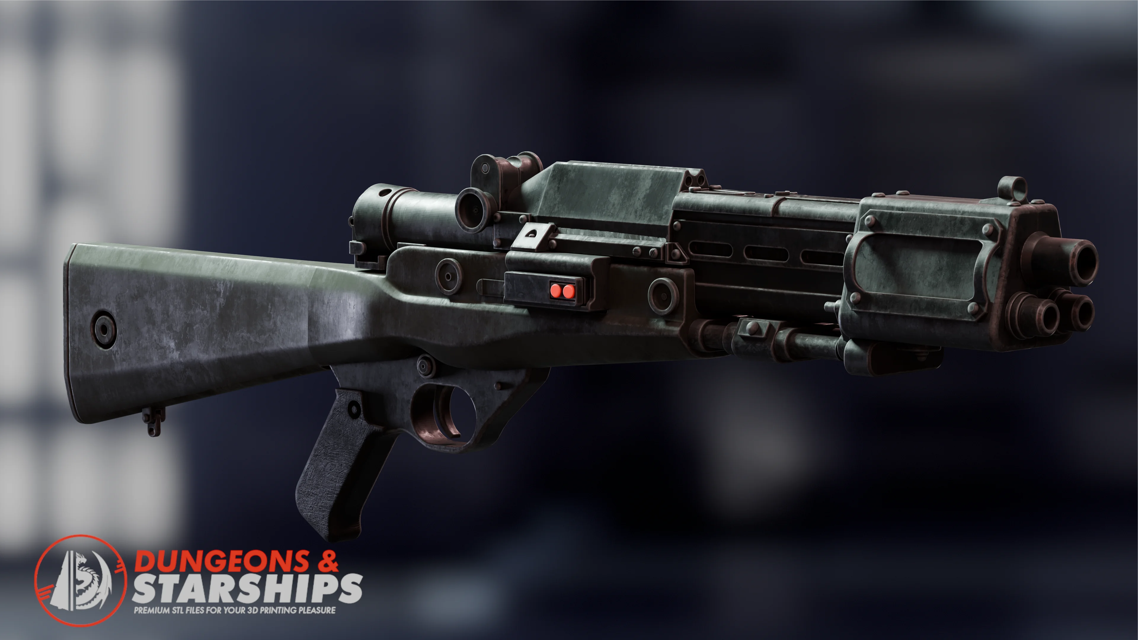 TL-50 Heavy Repeater Blaster - Star Wars 3d model