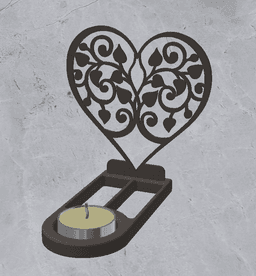 Candle Holder Decoration 3d model