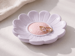 Daisy Jewelry Dish STL – Cute Flower Trinket Dish for Rings & Earrings 3d model