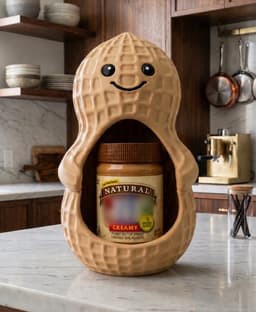 Cute peanut butter holder buddy 3d model