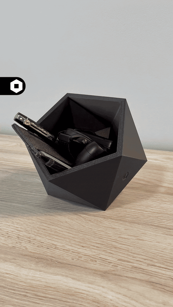 Desk Organizer Polygon Cube 3d model
