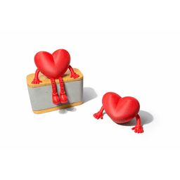 VALENTINES / HEART BUDDY ARTICULATED / CUSTOMIZE / GIFT FOR VALENTINESDAY / CUTE LITTLE HOME DECOR 3d model