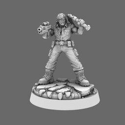 Colonial Troops Action Hero Chuck 3d model