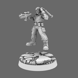 Colonial Troops Action Hero Chuck 3d model