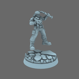 Colonial Troops Action Hero Chuck 3d model