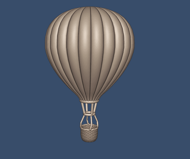 Hot Air Baloon  3d model
