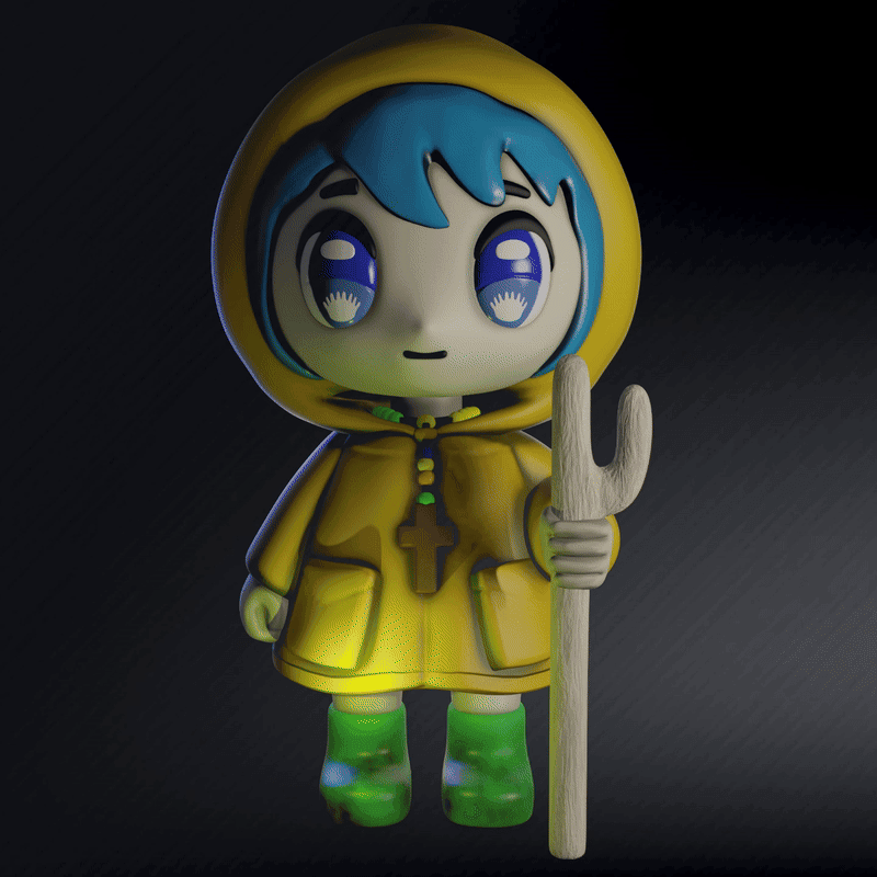 Luce The Vatican Mascot, Lux The lightsworn + / 3MF Multicolor Files For AMS included ) 3d model