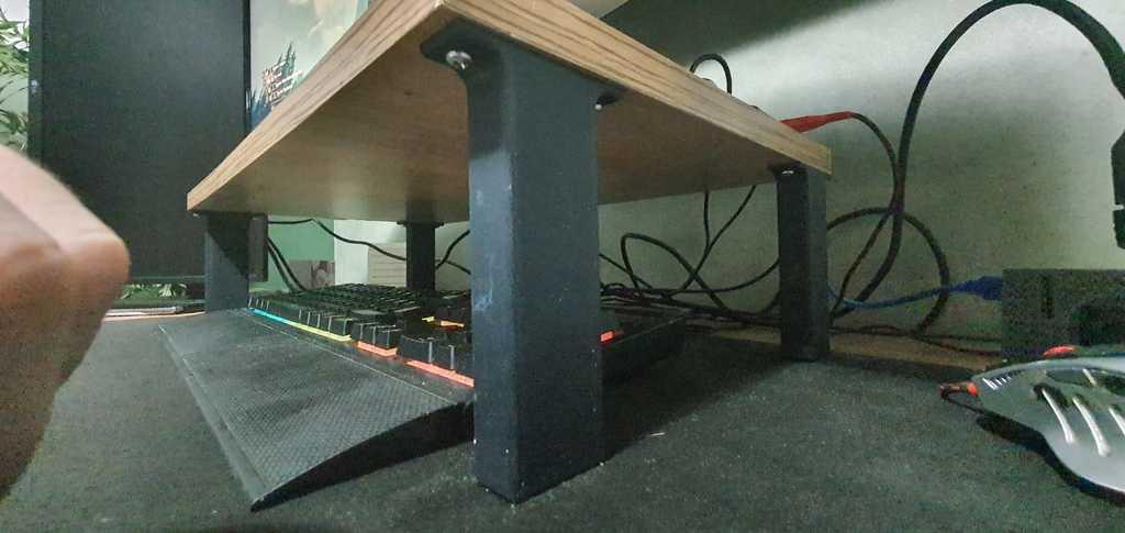 Mini desk style monitor stand legs  3d model